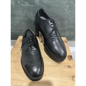 Red Wing Shoes Mens Size 6.5‎ EE Wide Black Safety Toe Oxford Work Made USA 8701